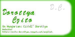 dorottya czito business card